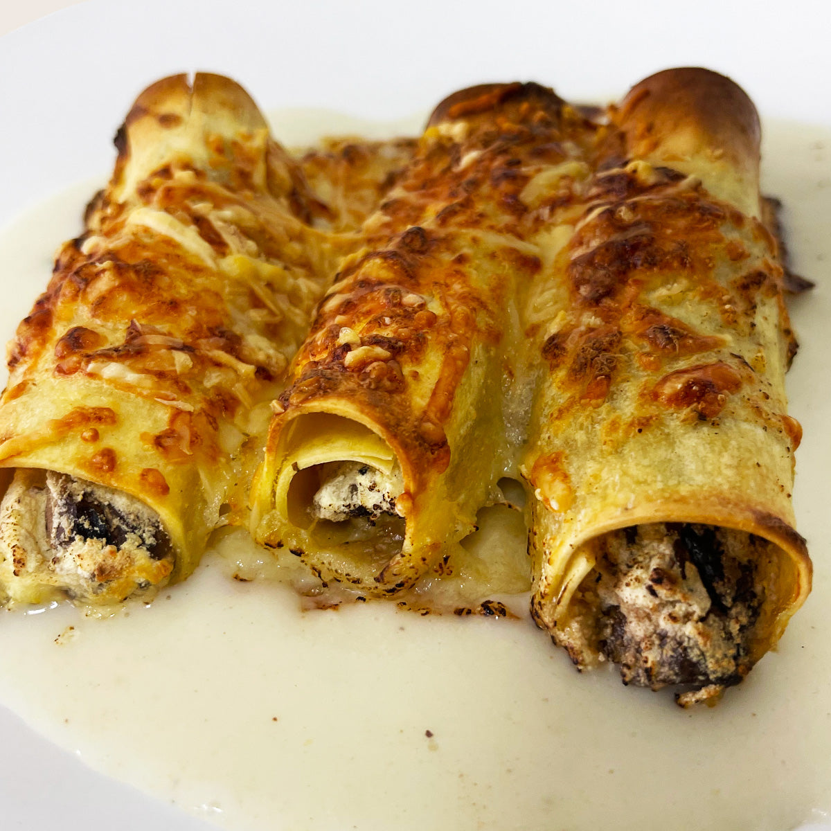 Canelones de Champiñones Trufados