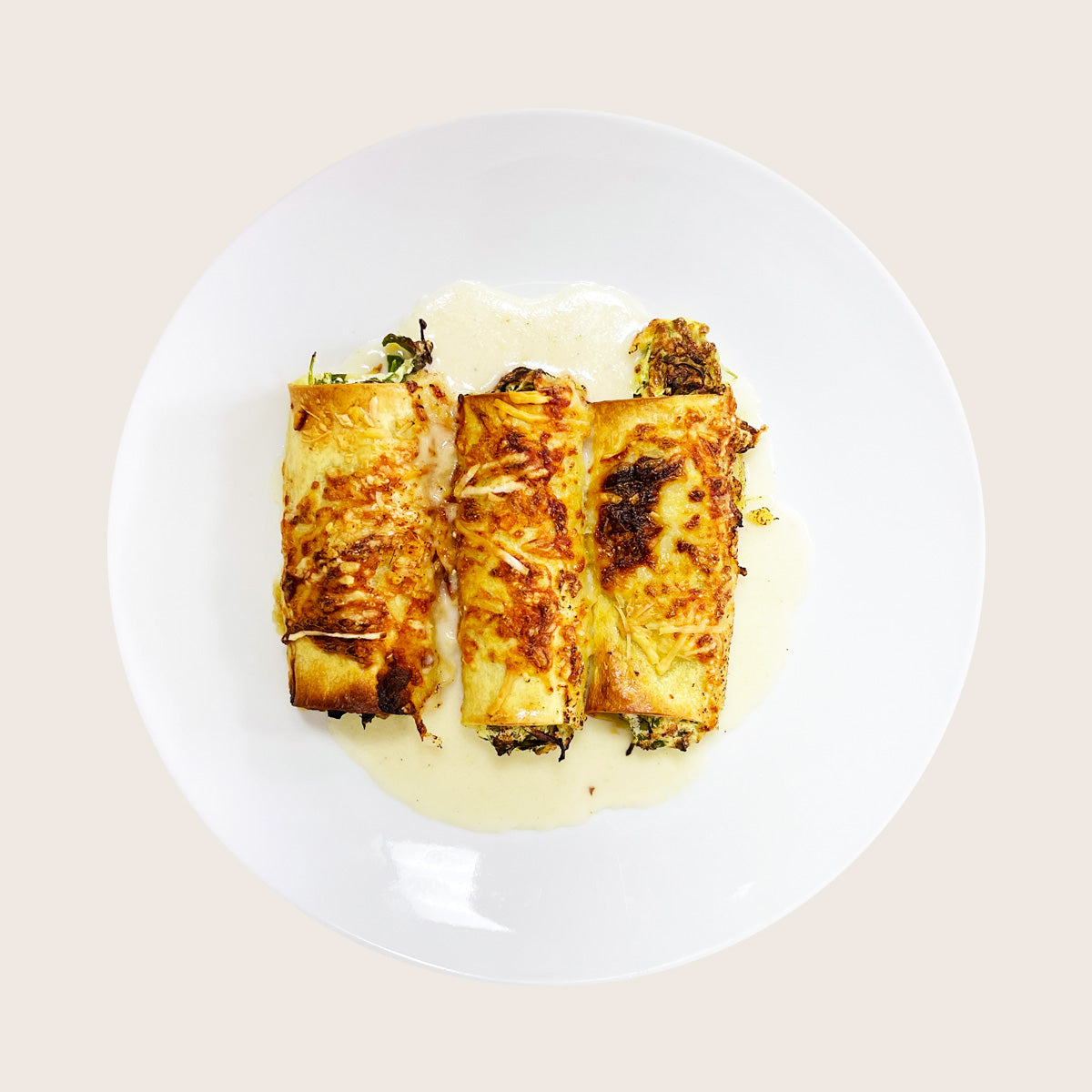 Canelones de Espinaca y Ricotta